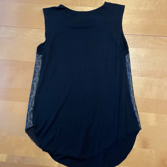 RACHEL Rachel Roy Gold Necklace Snakeskin Tank Top Size XS - Picture 9 of 11